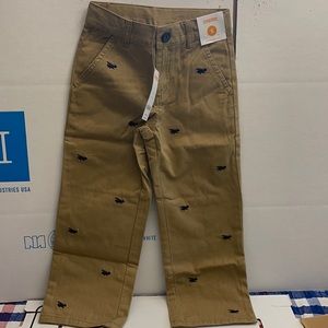 Gymboree boys khaki airplane holiday pants